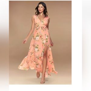Azazie Maxi Dress Floral Print Brand new